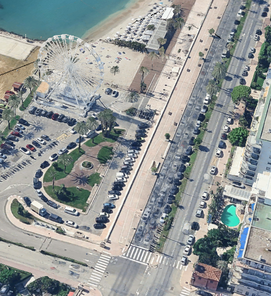 Vue aérienne de la zone de course des Young Athlete